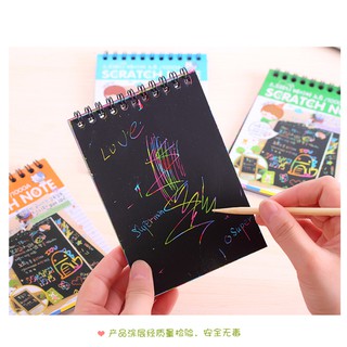 Sổ vẽ ma thuật - SCRATCH NOTE - Sổ cạo - Tranh cạo