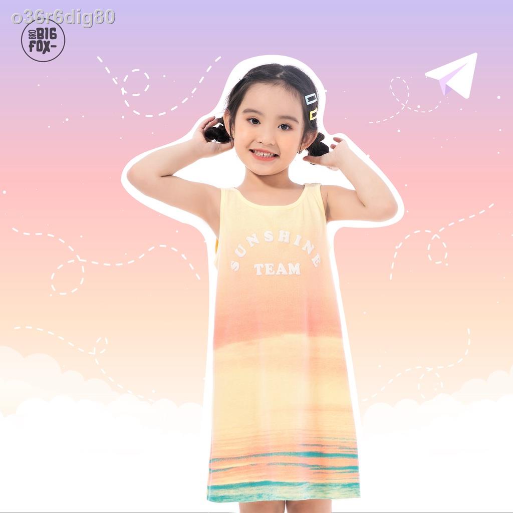 Đầm Cho Bé Gái Miss Meow Tới Size Đại . Váy Cotton Thun Sát Nách BG