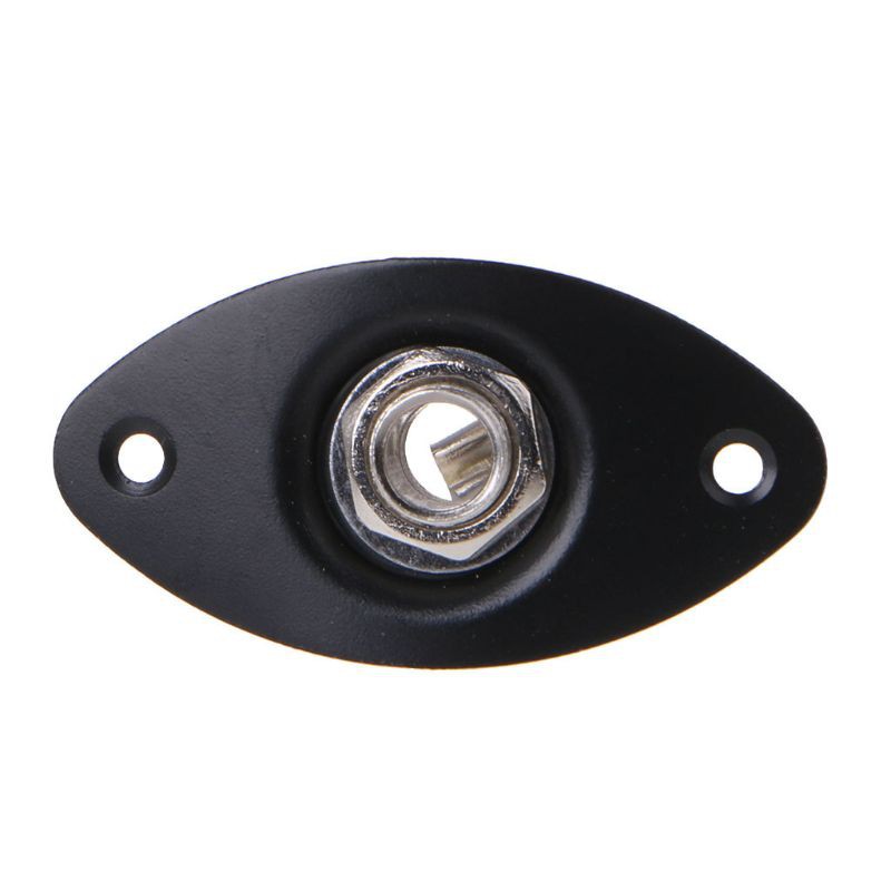 For Electronic Guitar Guitar Accessories Output Cat Eye Oval Jack Plate Chrome