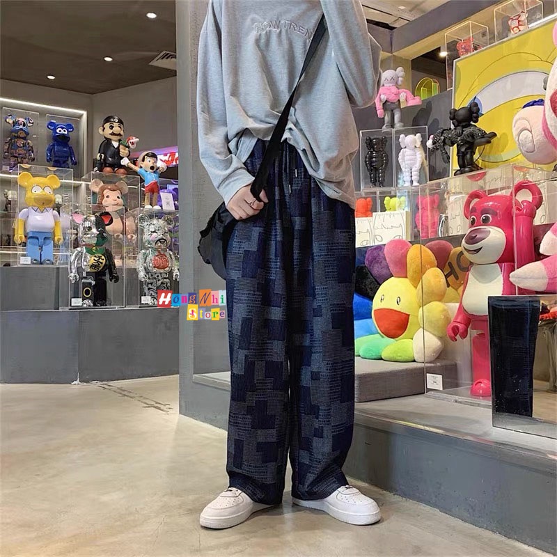 Quần Jogger 3D Ulzzang Unisex Jogger Loang Màu Dây Rút Lai Ống Rộng V2 - MM