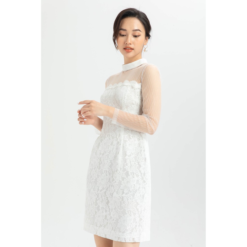 Đầm 2 lớp lưới phối ren IVY moda MS 48M5012 | BigBuy360 - bigbuy360.vn