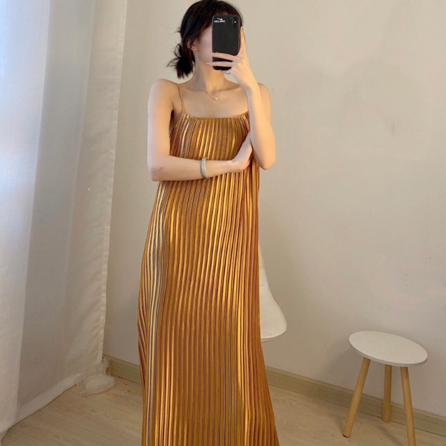 Đầm maxi dập ly cao cấp