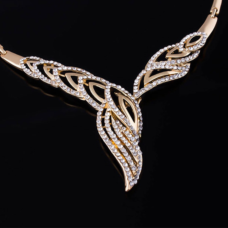 Bộ Trang Sức Đính Đá Xinh Xắn Dành Cho Nữ