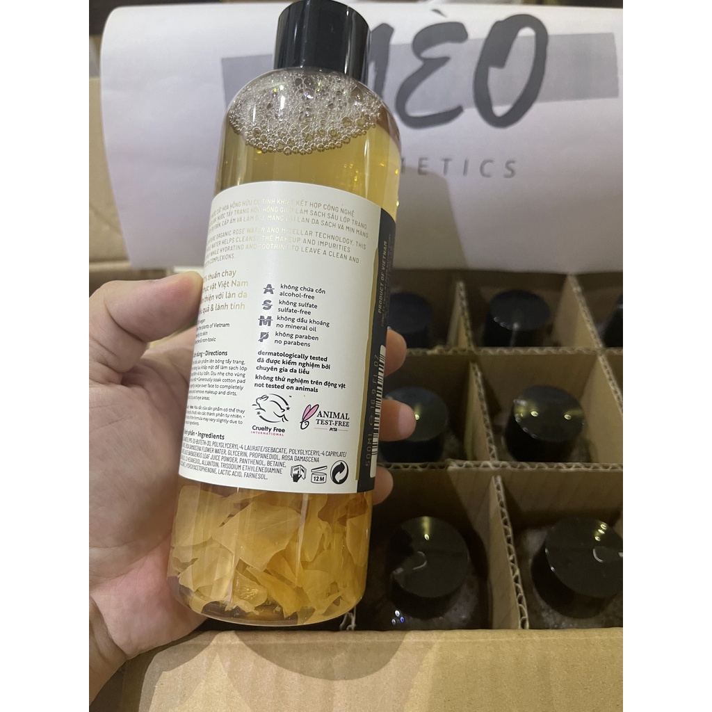 Nước tẩy trang hoa hồng Cocoon 140ml-500ml