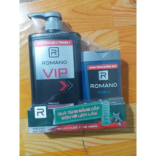 Romano - Dầu gội (Sữa tắm) Vip 650g tặng chai 150g