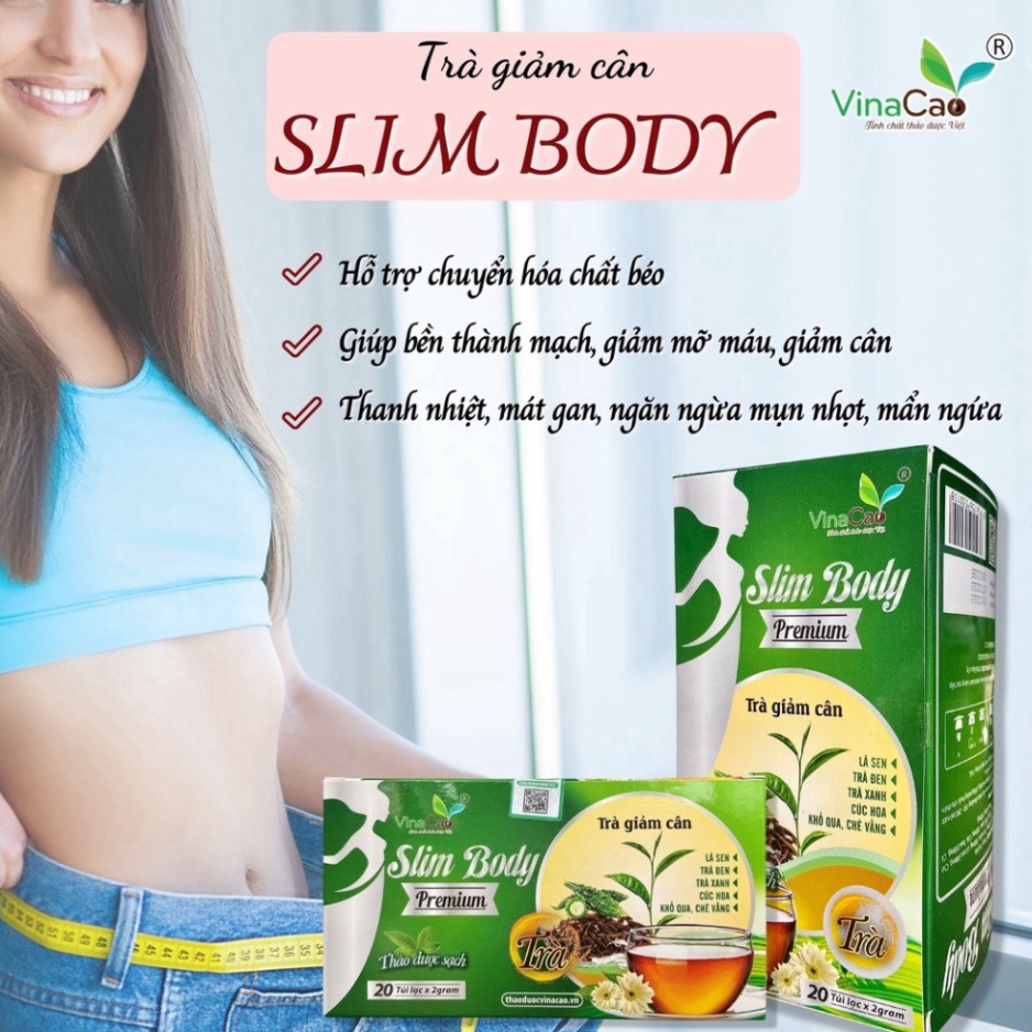 Trà giảm cân Slim Body Premium - Giảm cân, giảm mỡ máu, thanh nhiệt, mát gan