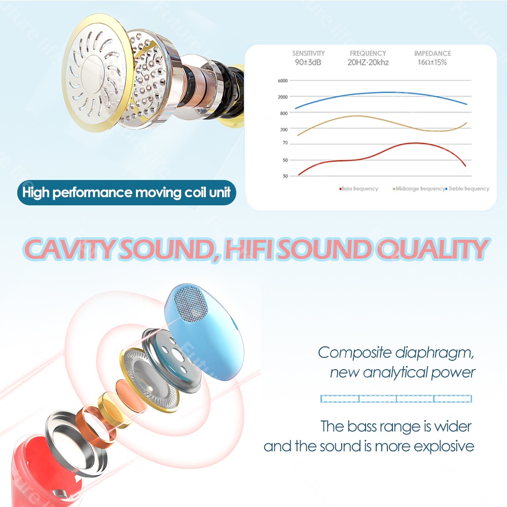 Tai nghe nhét tai giắc cắm 3.5mm âm thanh siêu trầm tích hợp micro thiết kế mới