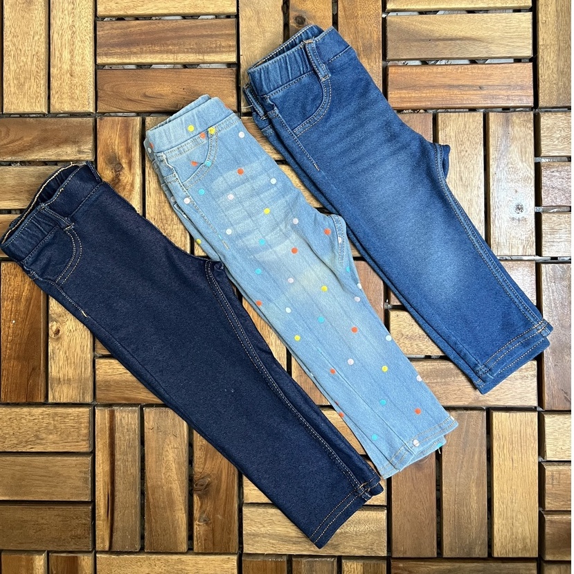 Quần bé gái-Quần legging jeans mềm đủ màu cho bé gái có size từ 9 đến 36 tháng (8 đến 16kg)