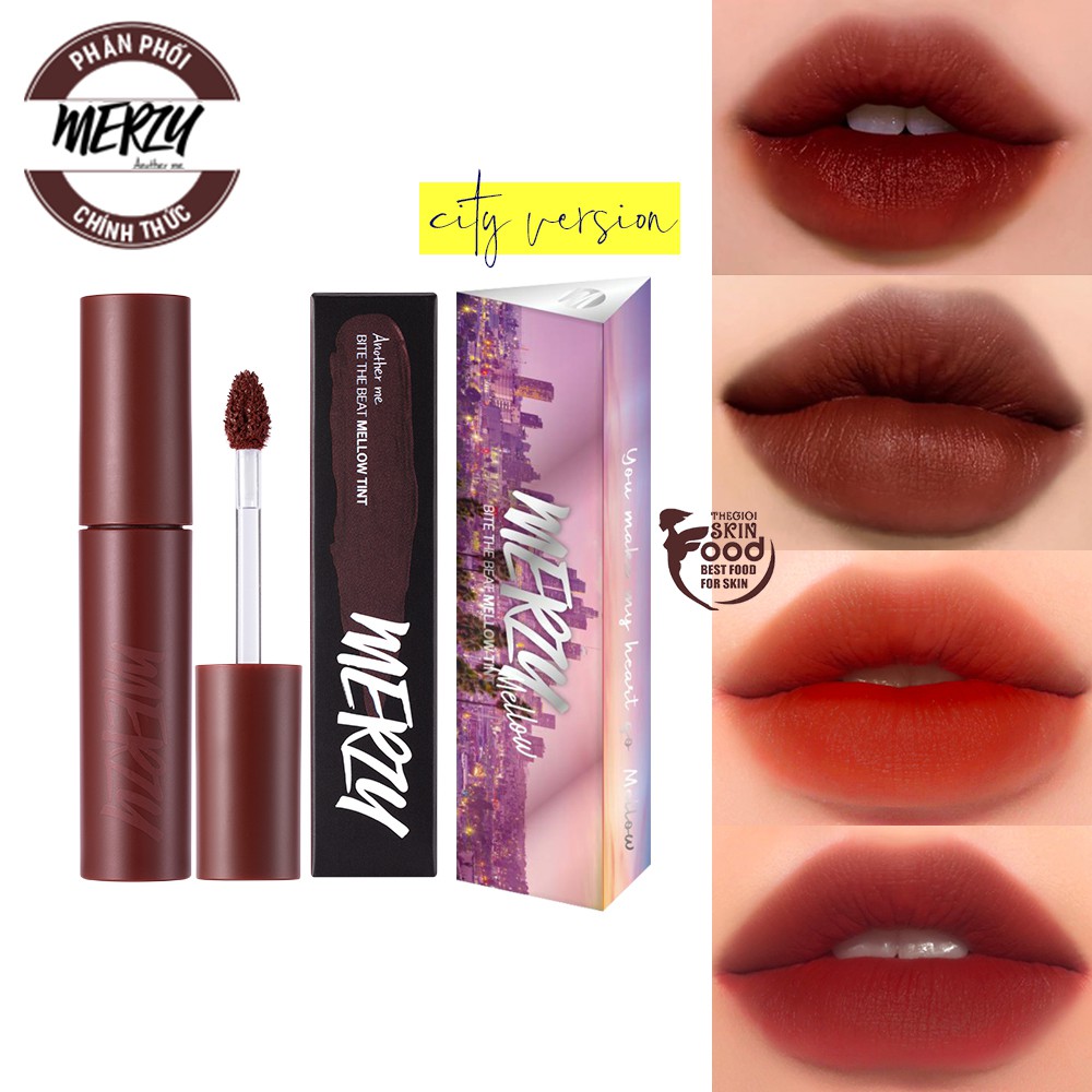 Son Kem Lì, Siêu Mịn Merzy Bite The Beat Mellow Tint 4g