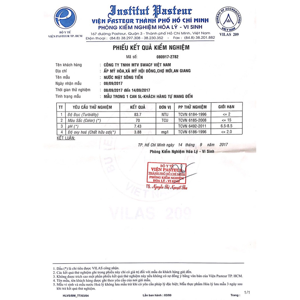 BÌNH LỌC NƯỚC SWACF 20L CWF | CÔNG NGHỆ USA