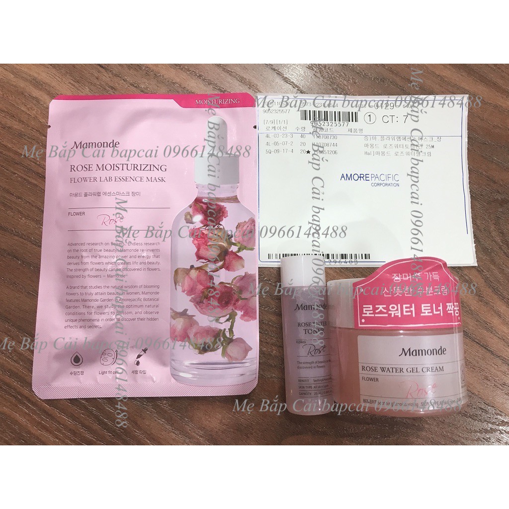 MBC-mini 1 chai Nước hoa hồng Mamonde Water Toner 25ml