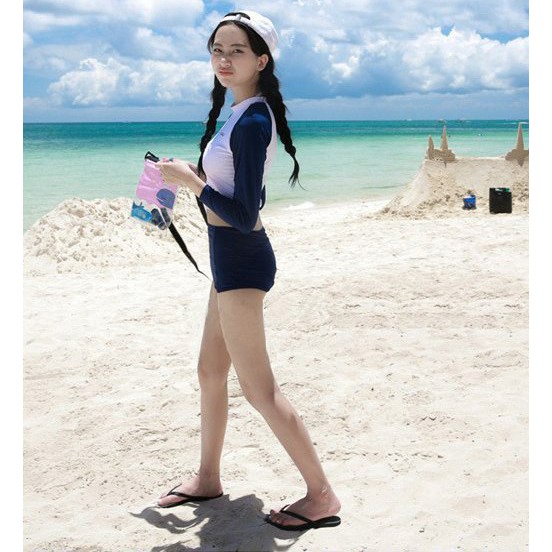 [Có sẵn] ÁO TẮM BIỂN THỂ THAO JB159 BIKINI BỘ ĐỒ BƠI DÀI TAY ĐI BIỂN | BigBuy360 - bigbuy360.vn