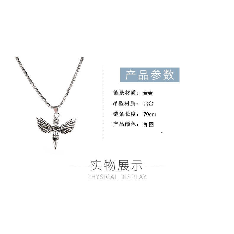 [Giao Hàng Miễn Phí] Dây Chuyền Mặt Hình Đôi Cánh Thiên Thần Nhỏ Độc Đáo Phong Cách Hip Hop 2245