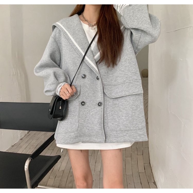Áo khoác nỉ thủy thủ ulzzang hàn quốc(sỉ từ 5sp bất kì)