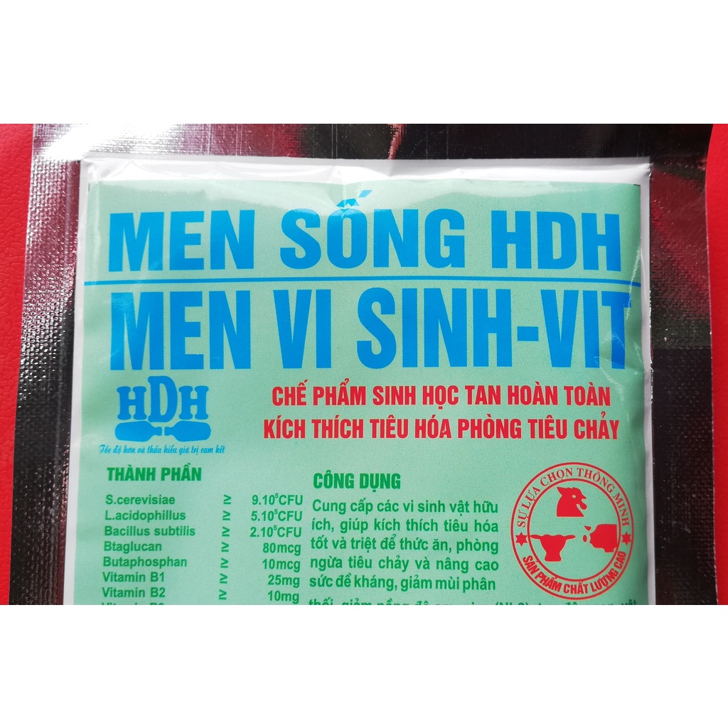 1 GÓI MEN SỐNG 100g MEN VI SINH – VIT CHẾ PHẨM SINH HỌC TAN HOÀN TOÀN DÙNG TỐT CHO GIA SÚC, GIA CẦM, CHÓ MÈO, GÀ CHỌI