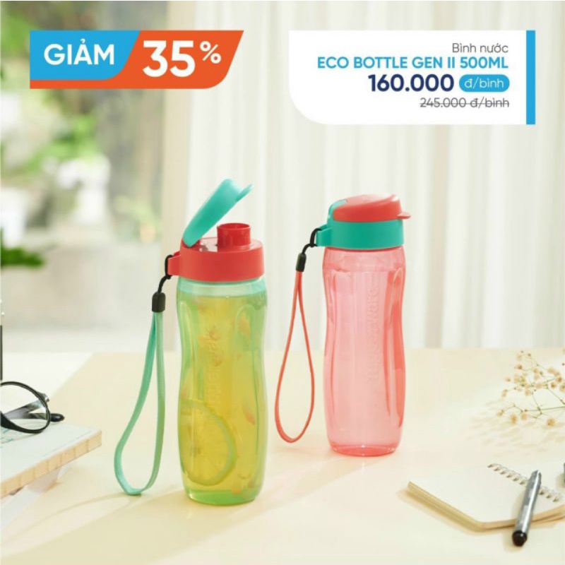 Bình Nước Tupperware Eco Bottle Gen II 500ml