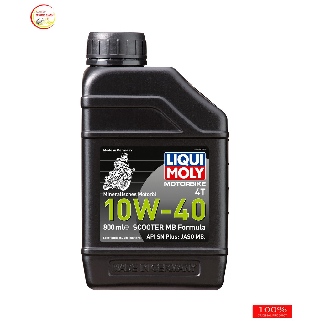 Nhớt Liqui Moly 10W-40 Scooter MB Formula 800ML dành cho xe ga