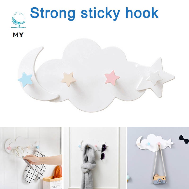 Móc treo đồ hình đám mây gắn tường