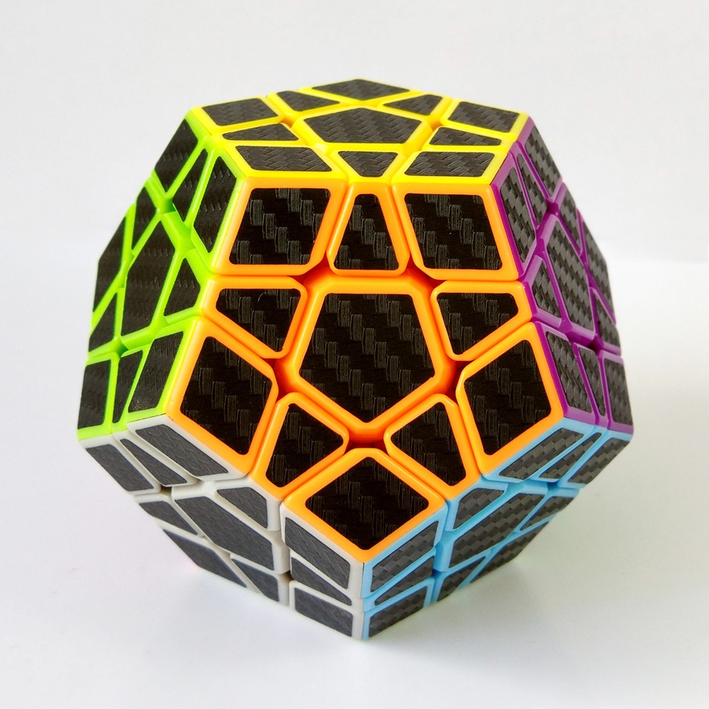 Đồ chơi Rubik Megaminx Zcube Carbon - Rubik 12 Mặt (Rubik Biến Thể) Quay Trơn Mượt Phát Triển IQ