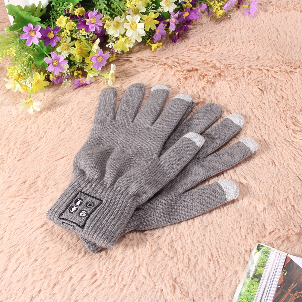 Bluetooth Gloves Touch Screen Mobile Headset Speaker For Andriod iPhone