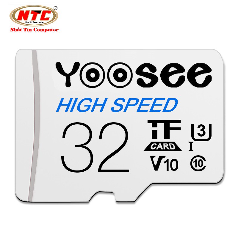 Thẻ nhớ microSDHC Yoosee High Speed 32GB UHS-I U3 4K R90MB/s W40MB/s (Trắng)