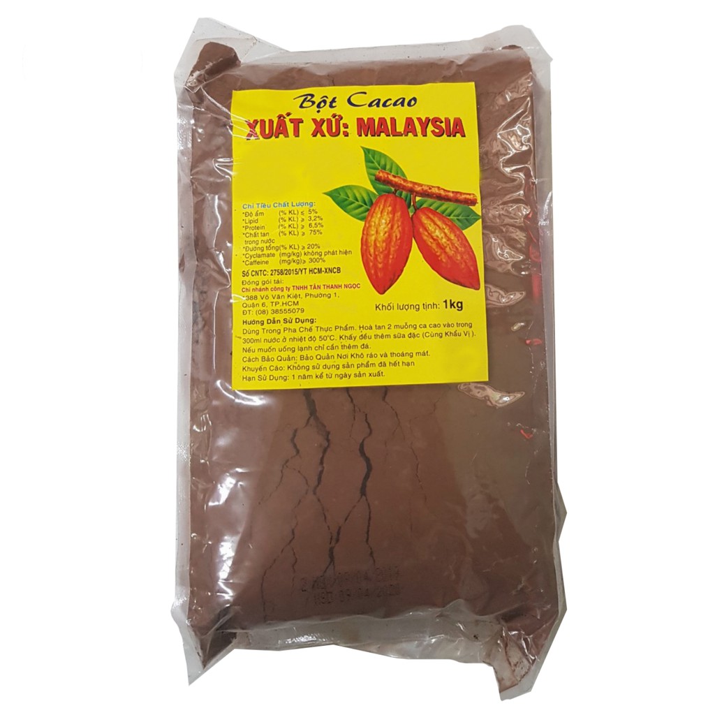 Bột cacao Malaysia hiệu TTN 1kg