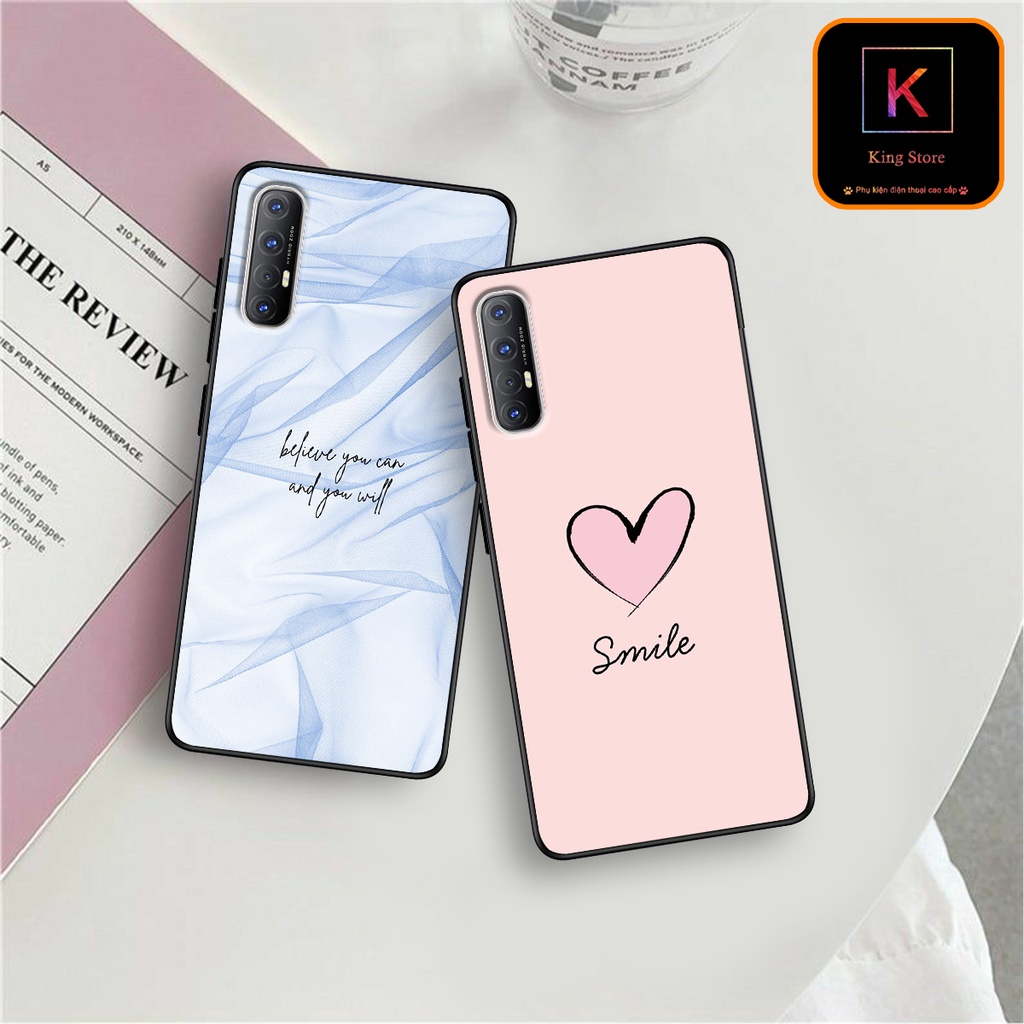Ốp lưng Oppo Reno 3 - Oppo Reno 3 Pro - Ốp in hình LoveSmile - Chất liệu TPU cao cấp chống sốc