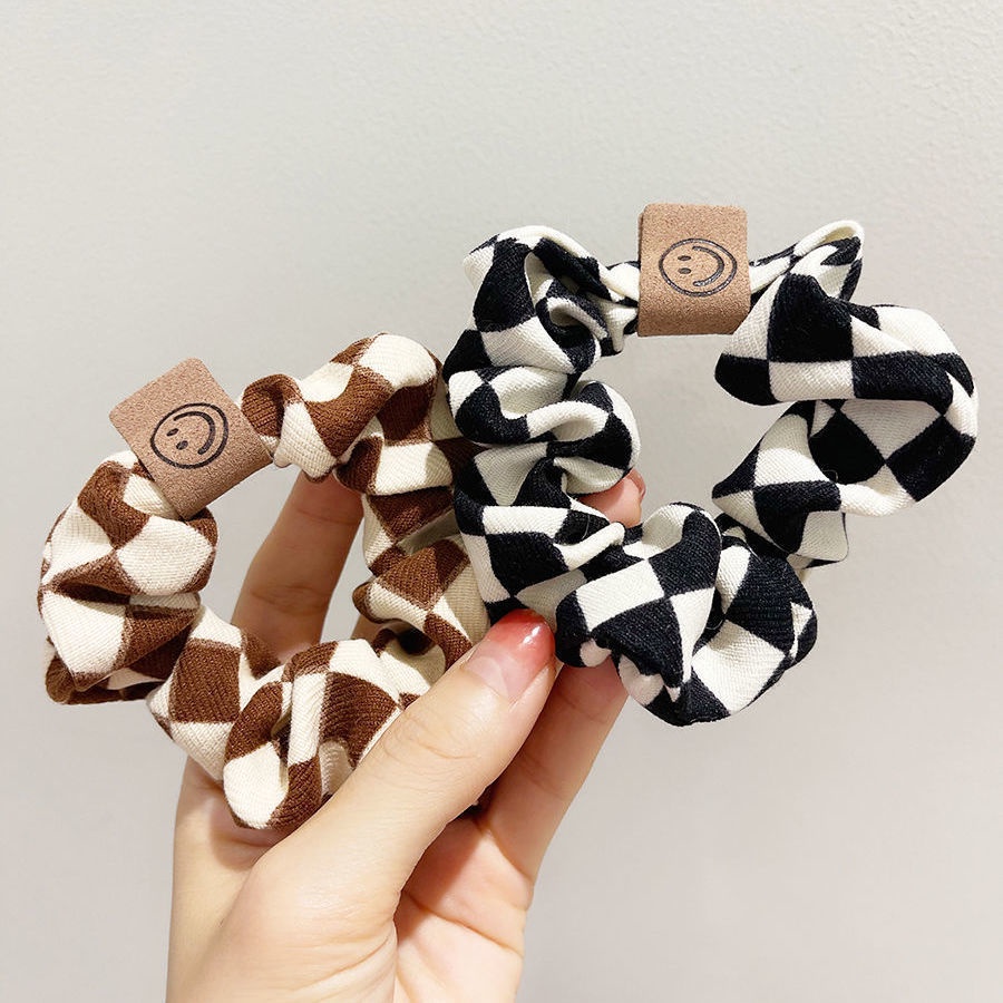 Băng Đô Cài Tóc Hình Mặt Cười Màu Đen Trắng 2022 ins