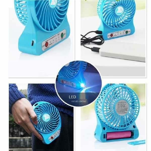 Quạt 3 Tốc Độ Để Bàn Giá Rẻ Pin Xịn