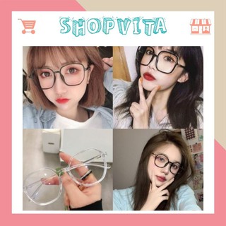 Kính Cận Nữ Shopvita Gọng Kính Cận Cao Cấp - CHỐNG LÓA, CHỐNG ÁNH SÁNG XANH, MỎI MẮT, CHỐNG BỤI