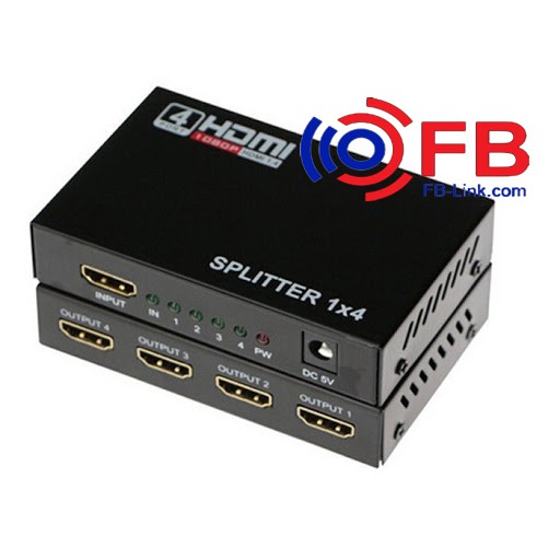 Bộ chia từ 1 cổng HDMI ra 4 cổng HDMI - Chính hãng FB-Link