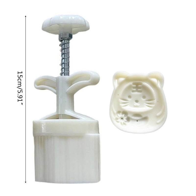 Khuôn Làm Bánh Trung Thu Hình Hổ Dễ Thương 75g Tiện Lợi