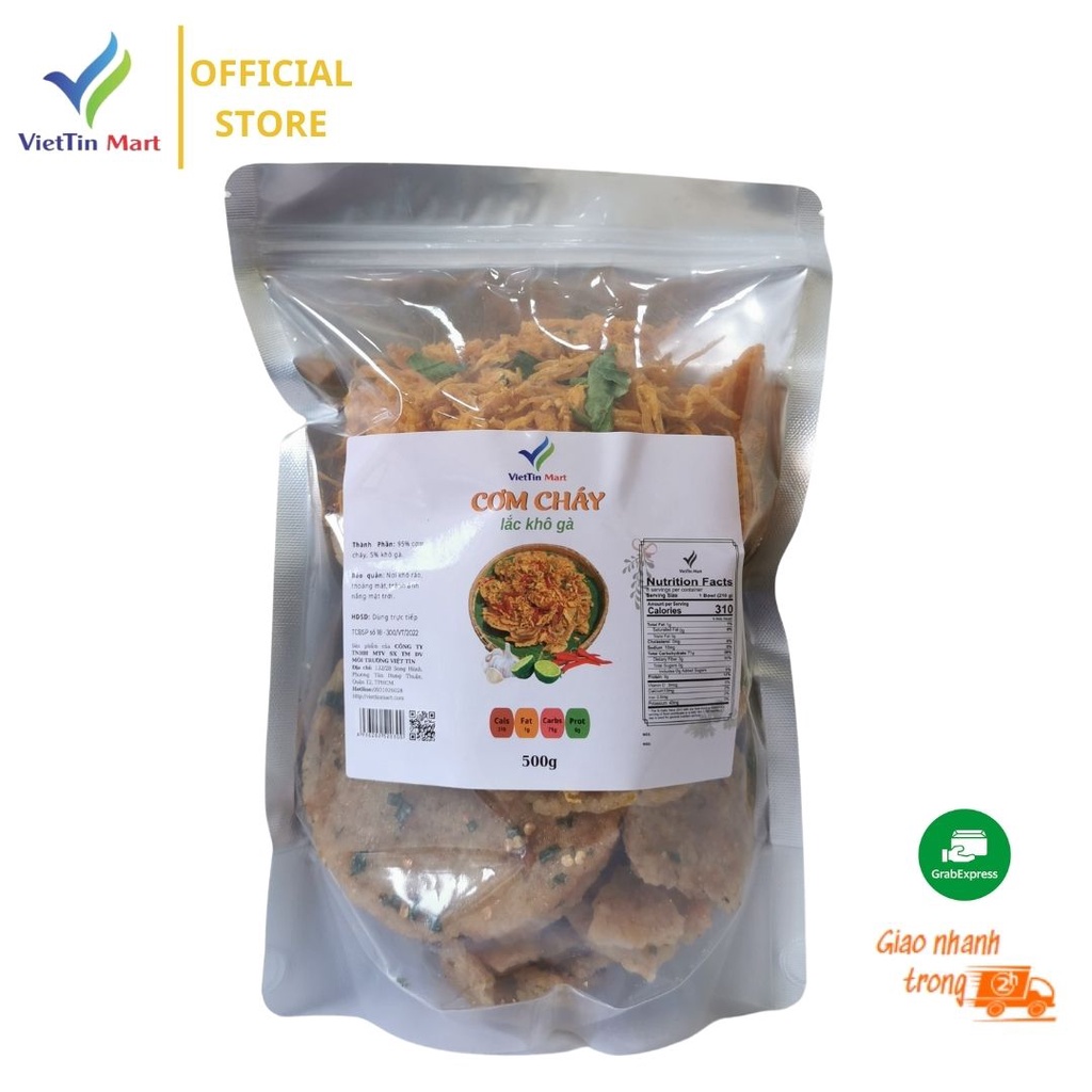 Cơm Cháy Lắc Khô Gà Zip Viettin Mart 1Kg