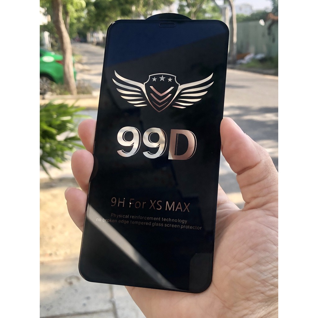 [Apple iPhone XS MAX] Kính cường lực 99D độ bền cao Full màn hình viền ĐEN cho Apple iPhone XS MAX