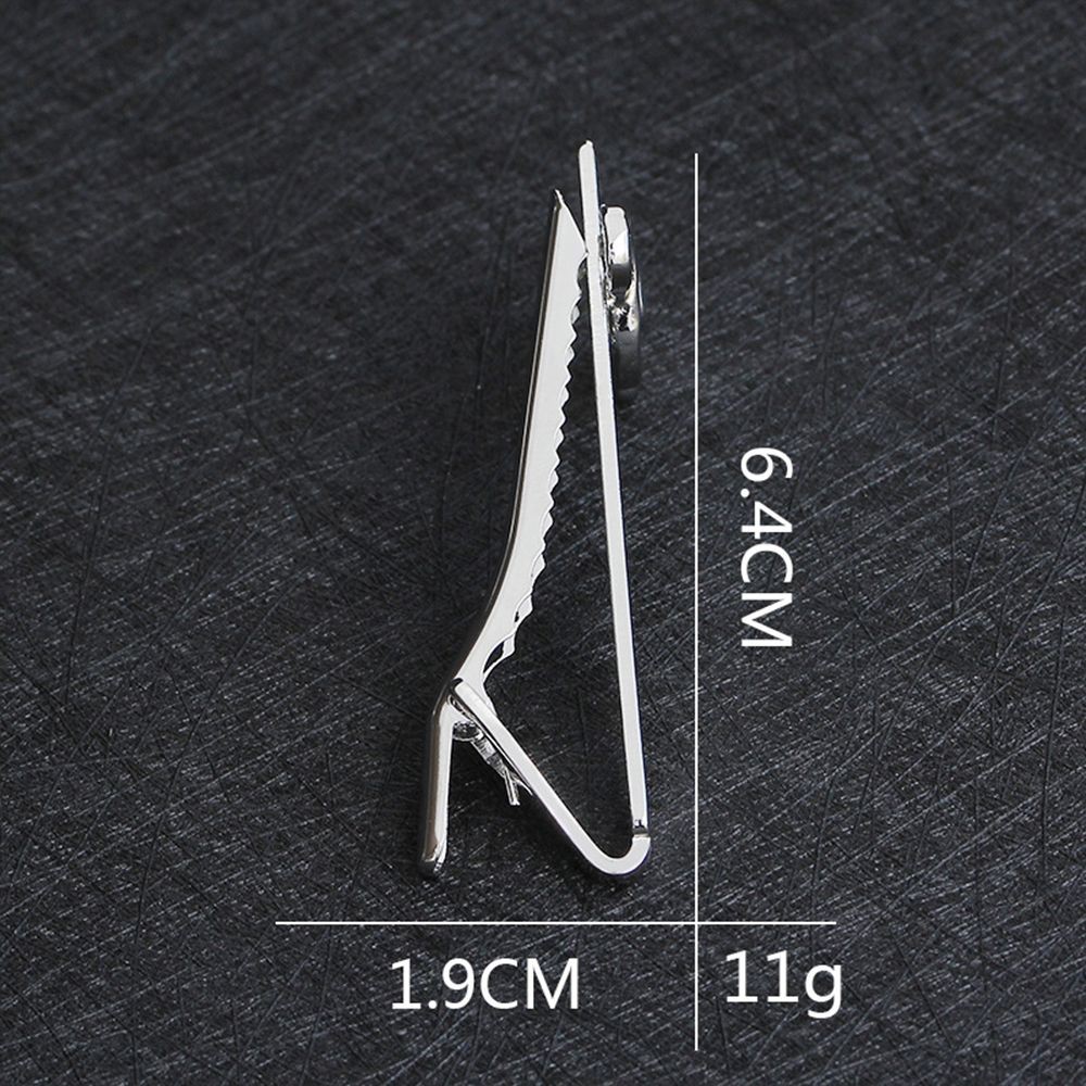 Kẹp cà vạt hình nốt nhạc màu bạc cổ điển cho nam