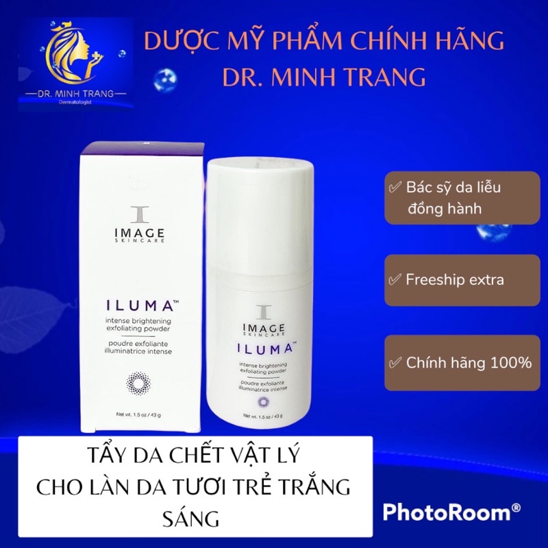 [ CHÍNH HÃNG] Bột Tẩy Tế Bào Chết Enzym IMAGE ILUMA Intense Brightening Exfoliating Powder 43g