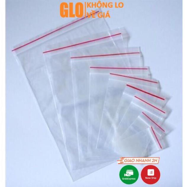 1 Kg Túi Khoá Nilon Miết Mép Zipper, Vuốt Miệng Ziplock Trong Suốt Chuyên Đóng Gói, Đựng Phụ Kiện, Quần Áo GloMart