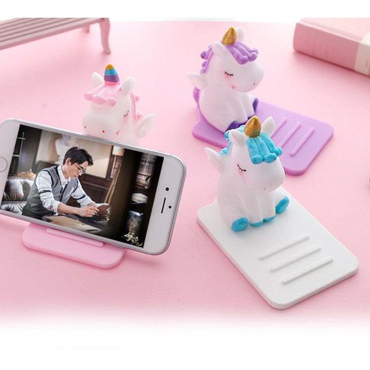 Giá đỡ điện thoại unicorn cute phong cách Nhật Bản