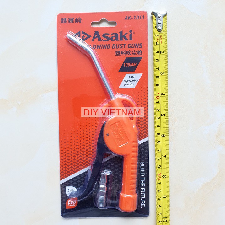 Xì khô mỏ cong Asaki AK-1011 100mm - Xịt hơi Asaki