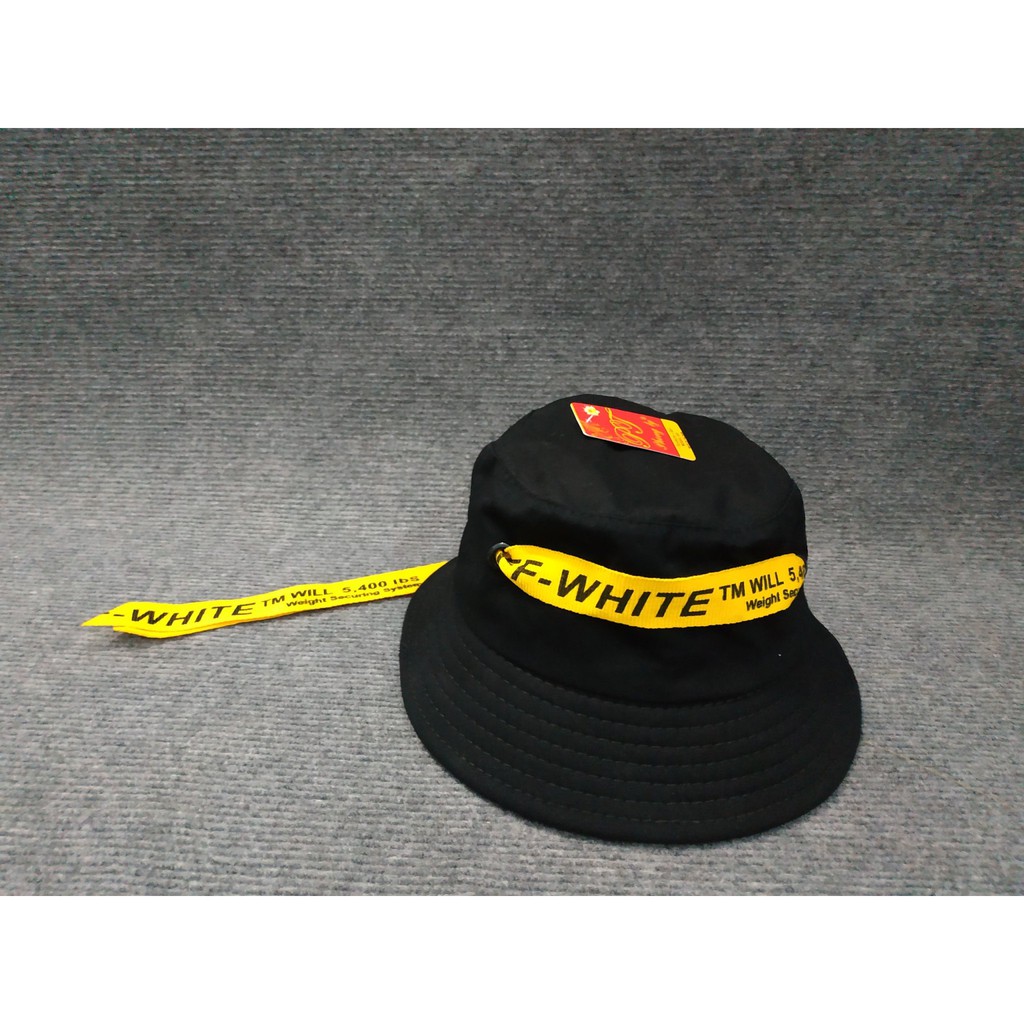 Mũ ( nón ) BUCKET Có Đuôi OFF WHITE Cá Tính