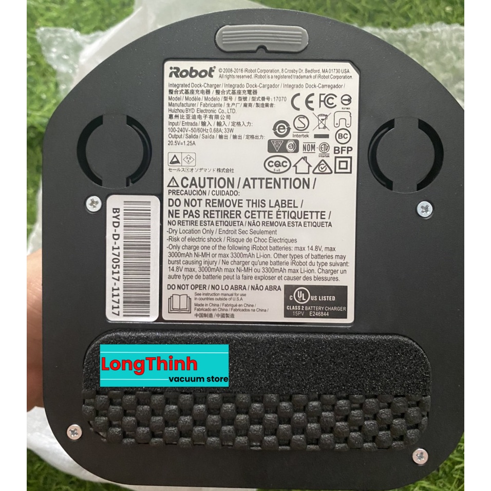 Chính Hãng New - Đế sạc / Charging base cho robot hút bụi irobot roomba series 500 600 700 800 900