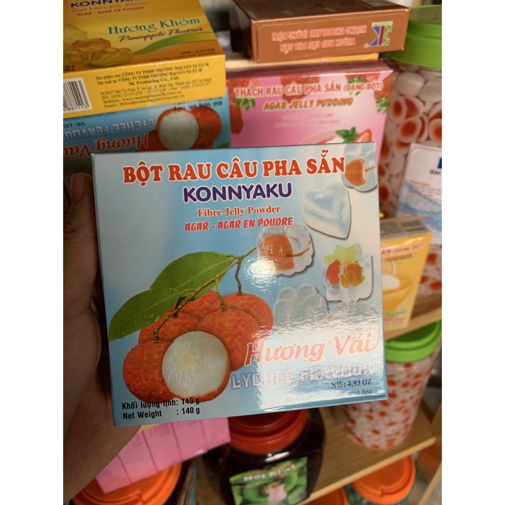 BỘT THẠCH RAU CÂU PHA SẴN KONNYAKU 140g