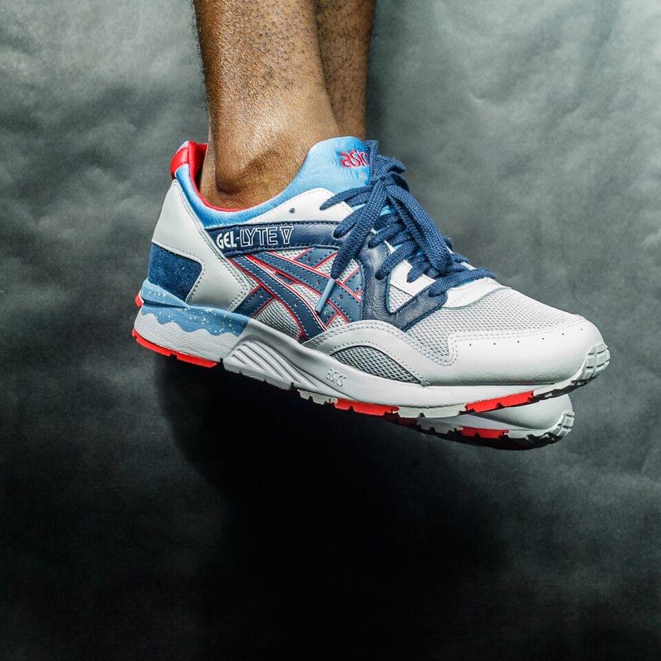 Giày Asics Gel-Lyte V Soft Grey/Navy