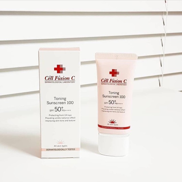 Kem chống nắng Cell Fushion C Toning Suncream 100