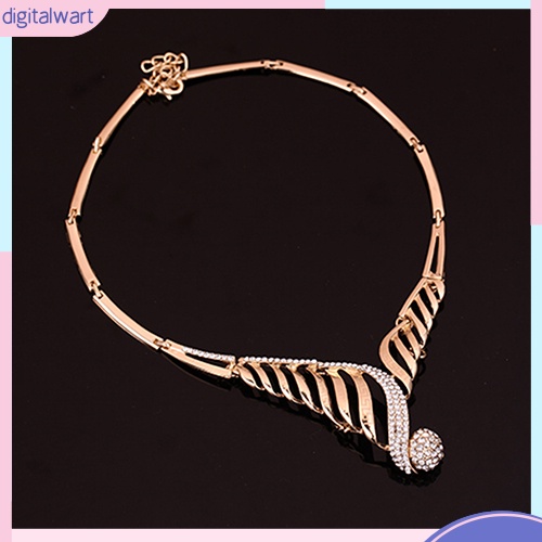 Bộ trang sức hợp kim đính đá kiểu dáng sang trọng thanh lịch cho nữ