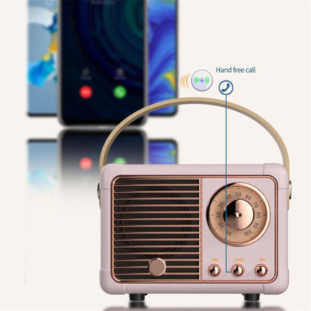 Loa bluetooth DIGIFOUNDER mini không dây cổng USB R1W5 phong cách cổ điển