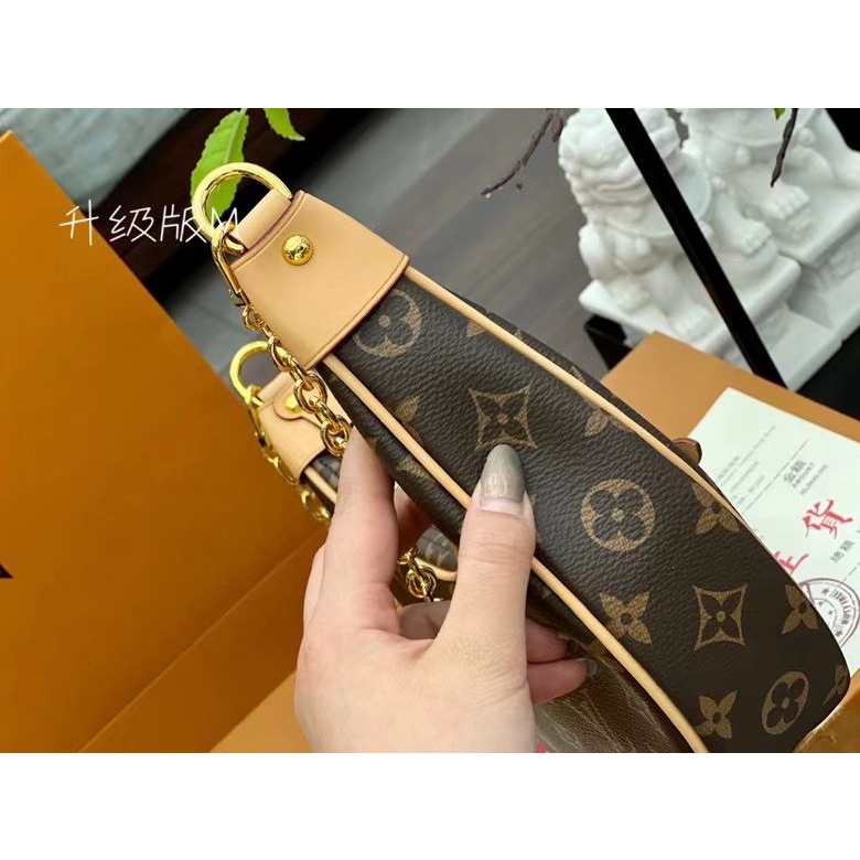 Túi lv kẹp nách dáng thuyền kèm dây đeo chéo hàng fullbox nam châm