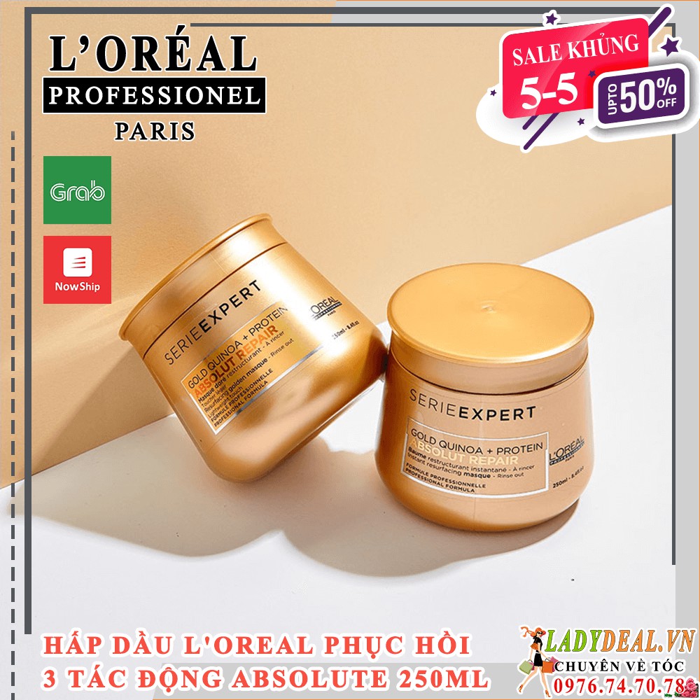 HẤP DẦU L'OREAL PHỤC HỒI 3 TÁC ĐỘNG ABSOLUTE 250ML | LADYDEAL.VN