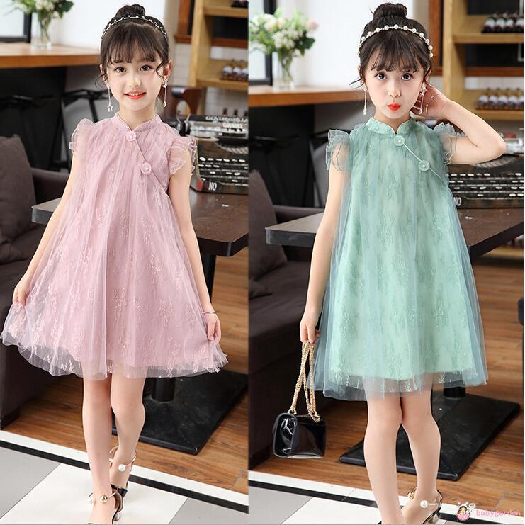 Đầm sườn xám phong cách Trung Hoa xinh xắn dành cho bé gái