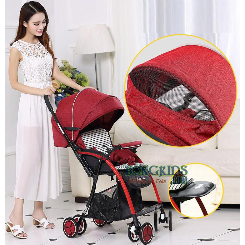 Xe đẩy cho em bé Baby's Only F0 (2 chiều, 3 tư thế, siêu nhẹ)